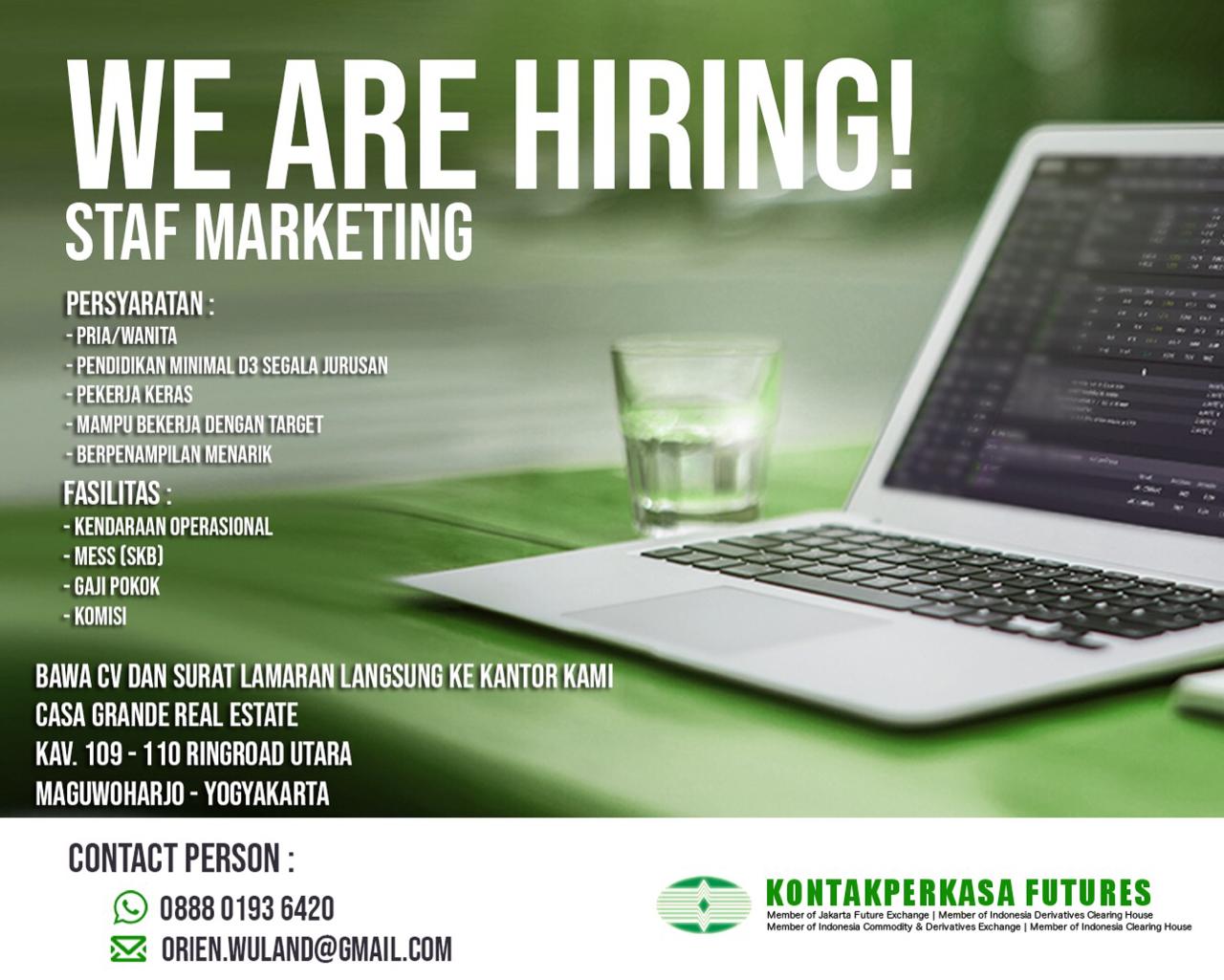 Lowongan Staf Kantor Di Pt Kontak Perkasa Futures Mikopermadi999 Jogjalowker Com