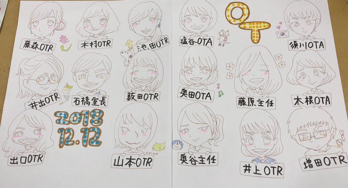 nnm_0222's tweet photo. イベント大変やけど毎回楽しいの方が勝ってる😌✨✨
似顔絵ほんまにみんなそっくり😂♥️ https://t.co/QgXOhvj7mt