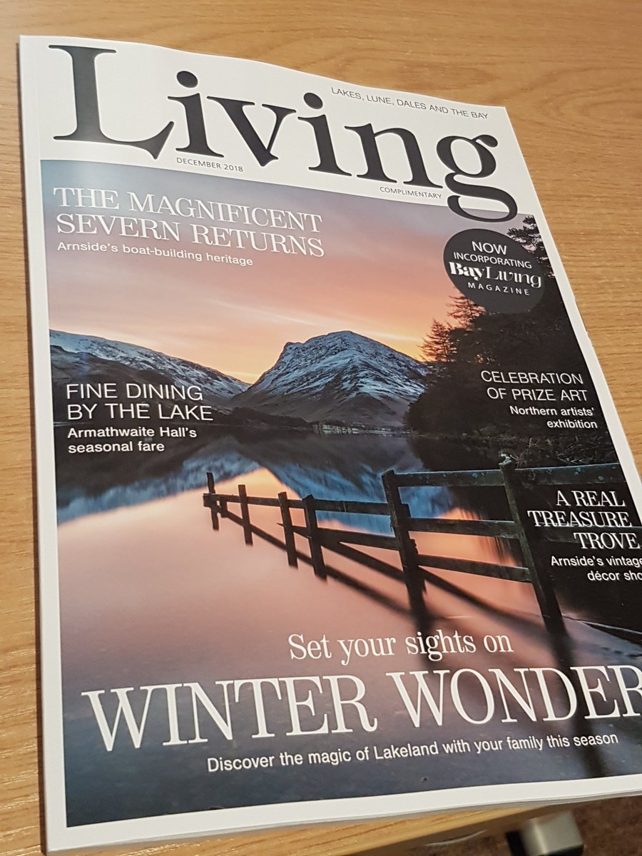 NWBH_SHOW's tweet image. Time for a brew, opens up this month's Lakes Living Magazine, sees our advert on the inside front cover, keeps reading and then bumps into these lovely ladies from @FelltarnFriends #gettingseen