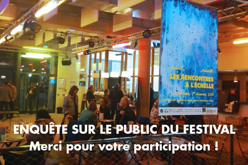 PUBLIC DU FESTIVAL, VOTRE AVIS COMPTE ! En 4 minutes, répondez à quelques questions sur vos pratiques de spectateur. Votre participation, anonyme, nous permettra d'améliorer l'accessibilité et la visibilité du #festival. Merci d'avance !
➜ JE PARTICIPE : bit.ly/2GmN0mm