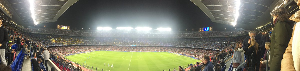 @SpursOfficial @GolfingSwingers back from a magical night Camp Nou - never out of the game and could have won it! #COYS #championsleague last 16
