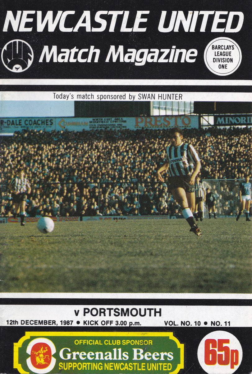 on this day in 1987... newcastle united 1 portsmouth 1 (d1) att 20,255... paul hardyman scoring for pompey, mirandinha equalising... peter jackson & kevin dillon sent off following a 'disagreement', & gazza discussing his future in the programme... #nufc
https://www.flickr.com/photos/62002240@N02/albums/72157639647683866 …