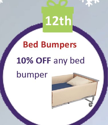 BeaucareMedical's tweet image. Day 4 of 12 Days of Christmas!

10% OFF any bed bumper today only

Please call the sales team on 01423 873666 to claim today's offer 🎁🎄

#12daysofchristmas #decemberoffers #christmasoffers #seaonsgreetings #bedbumpers #healthcare