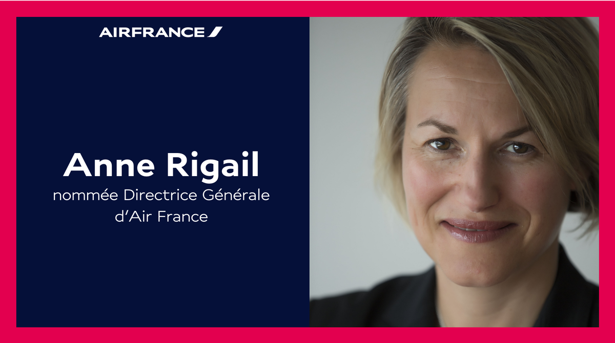 Fiers que notre Directrice Client <a href="/AnneRigail/">Anne Rigail</a> soit nommée Directrice Générale d'#AirFrance ✈ bit.ly/2zWJ6Lq