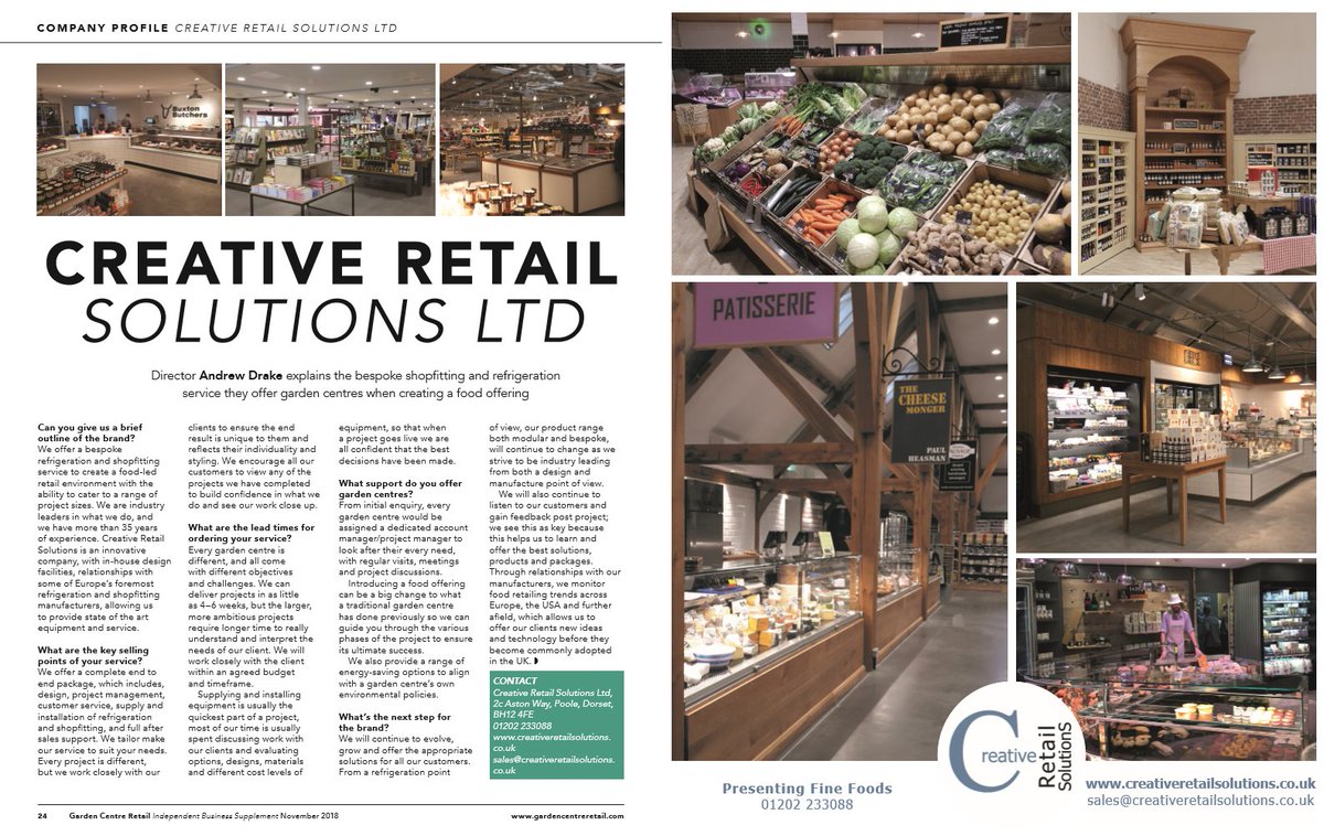Who are we and what do we do? Its all here in @gardencentreretail magazine!
#criocabin #butchery #cheese #creativeretail #refit #refrigeration #farmshop #supportinglocal #thinkoutsidethebox #bespokesolutions #nationalcraftbutchers #farma #farmers