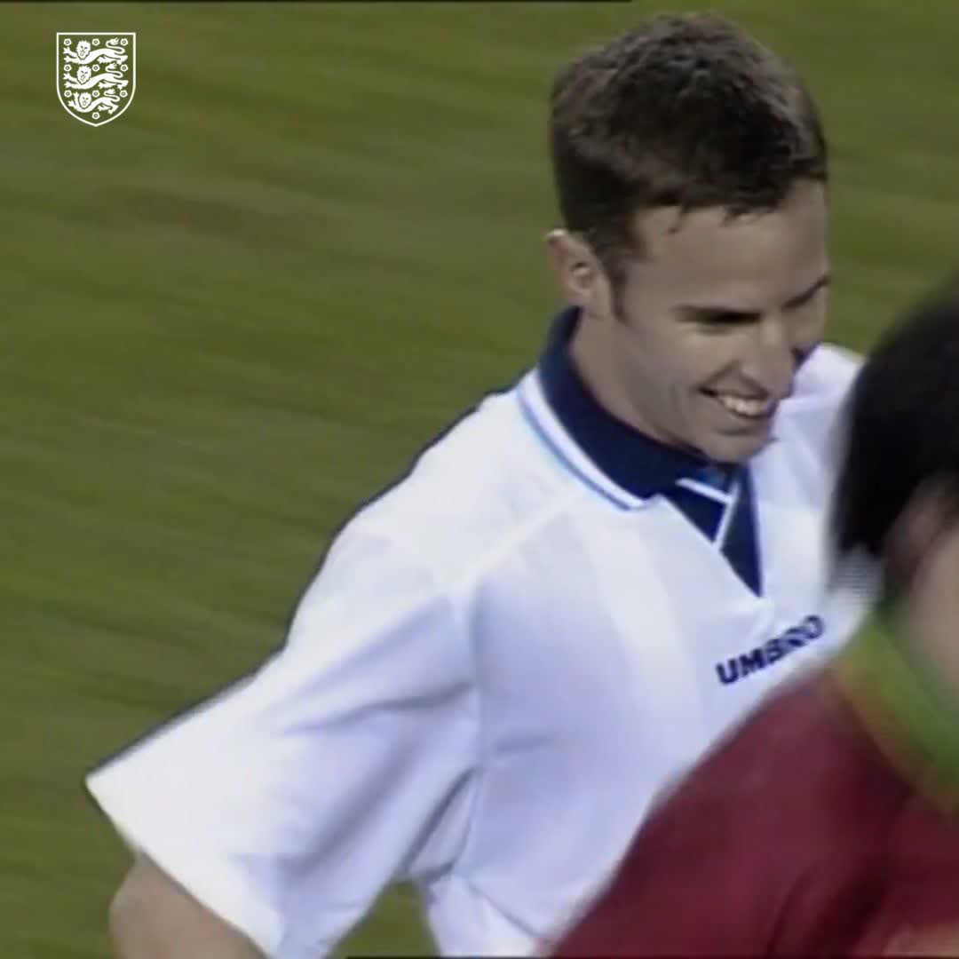 England (@England) on Twitter photo 2018-12-12 11:58:15 Looking back on when we first met... πΆ #OnThisDay in 1995, Gareth Southgate made his first appearance for the #ThreeLions! Looking back on when we first met... πΆ #OnThisDay in 1995, Gareth Southgate made his first appearance for the #ThreeLions!