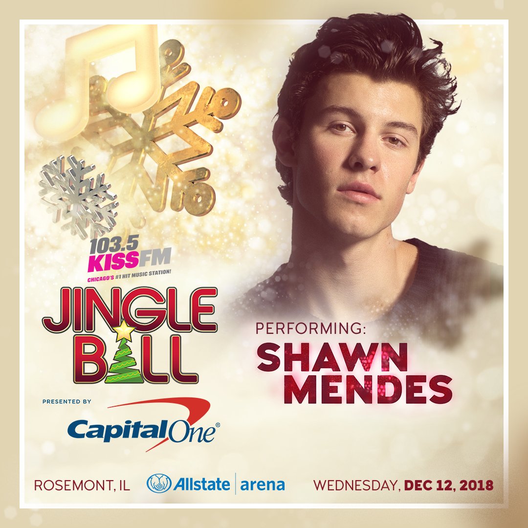 VzlaShawn's tweet photo. El día de hoy Shawn sigue el Jingle Ball y se estará presentando nuevamente en Chicago, Illinois en el #KISSFMJingleBall de @1035KISSFM en la Arena AllState. https://t.co/zd9872UKko