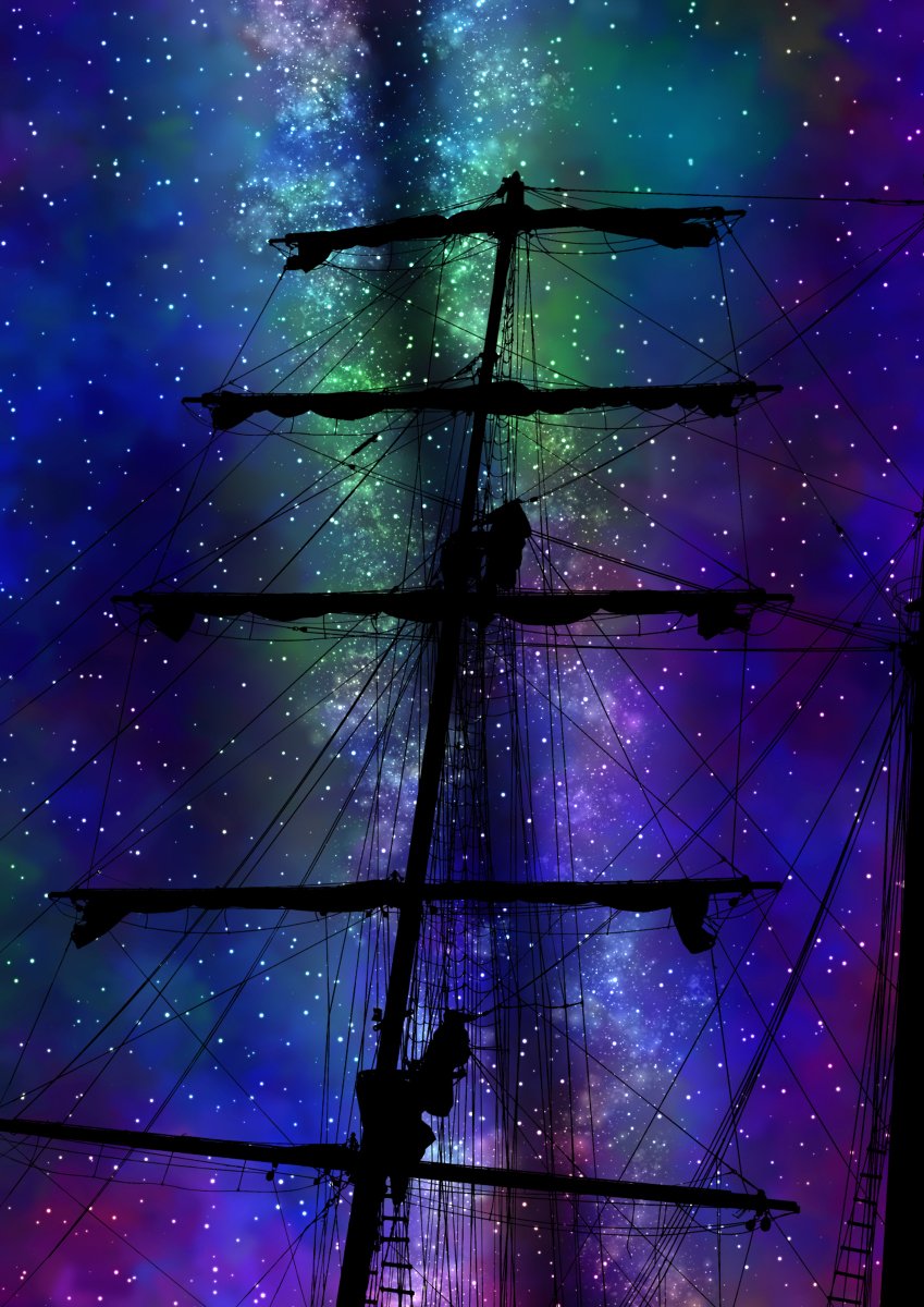 星海空 در توییتر 帆柱と天の川 オリジナル 星空 夜空 夜景 風景 風景画 船 星 海 空 T Co W42rzlcesq