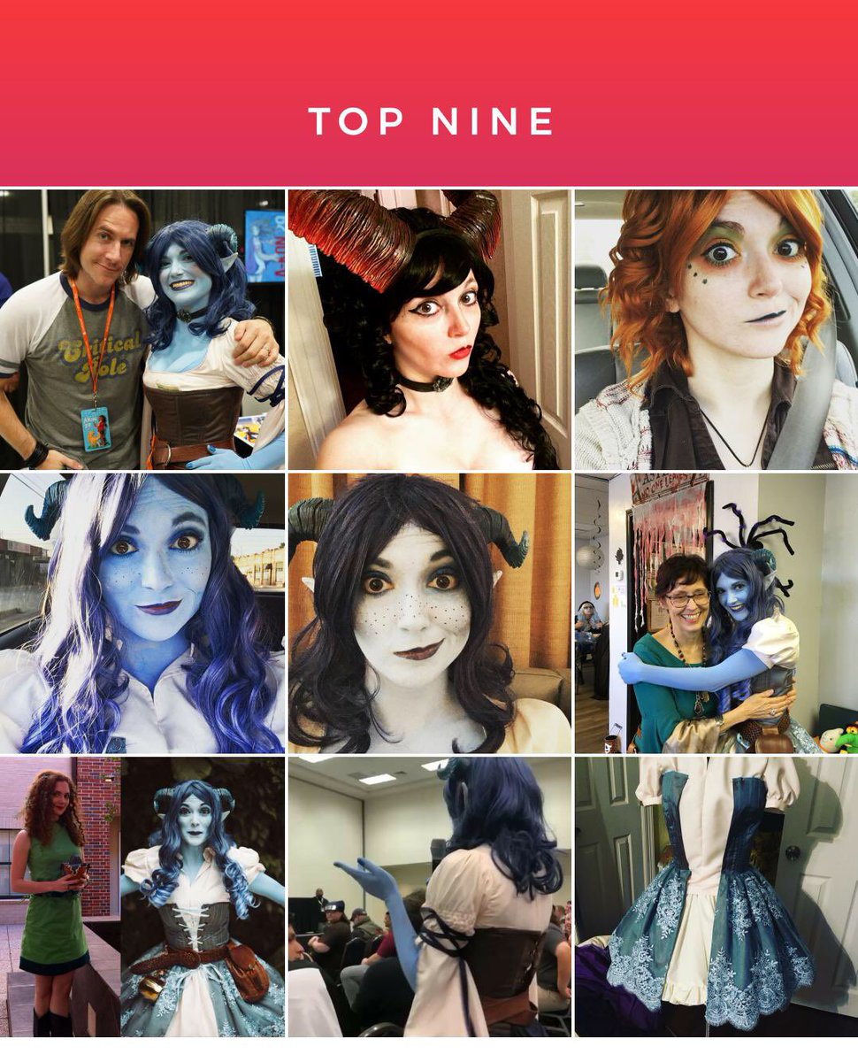 MissElizaCreate's tweet image. Top Nine! Featuring #criticalrole (so more like the Top Nein)
Super stoked how well received my Jester cosplays have been, both regular and Magical!Girl.
Can’t wait to make and rock even more cosplays next year. 
#cosplay #criticalrolecosplay #sewing #jesterlavorre #jestercosplay