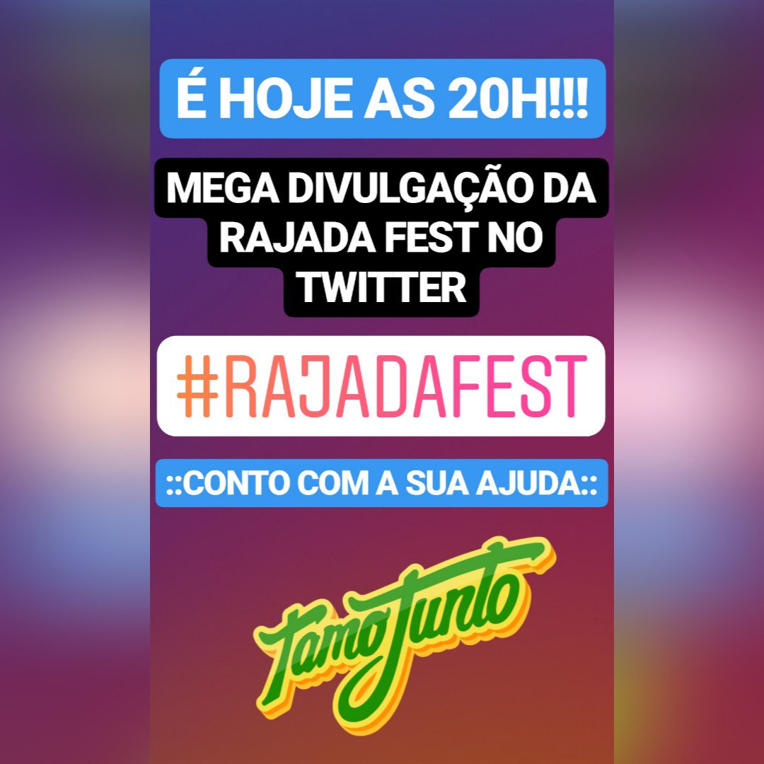 rajadafest's tweet photo. É HOJE 😍💥 #RAJADAFEST https://t.co/CFRGybXjxE