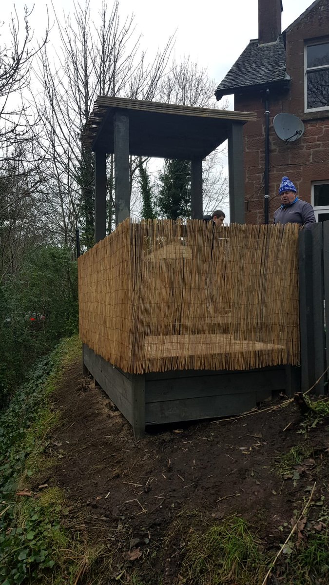 essentials_plus's tweet photo. Hand built pergola on a fantastic bacdrop for our clients in #WestKilbride. #ESSENTIALSPLUS at the forefront of #Training &amp; supporting our young #ASN people in #NorthAyrshire @BALI_Landscape @DYWAyrshire @NAC_Leader @NACHousing @NAHSCP @Ko_nekt @skillsdevscot #careinthecommunity https://t.co/AaBMrperFT