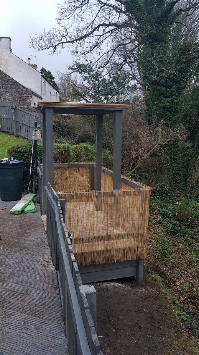 essentials_plus's tweet photo. Hand built pergola on a fantastic bacdrop for our clients in #WestKilbride. #ESSENTIALSPLUS at the forefront of #Training &amp; supporting our young #ASN people in #NorthAyrshire @BALI_Landscape @DYWAyrshire @NAC_Leader @NACHousing @NAHSCP @Ko_nekt @skillsdevscot #careinthecommunity https://t.co/AaBMrperFT
