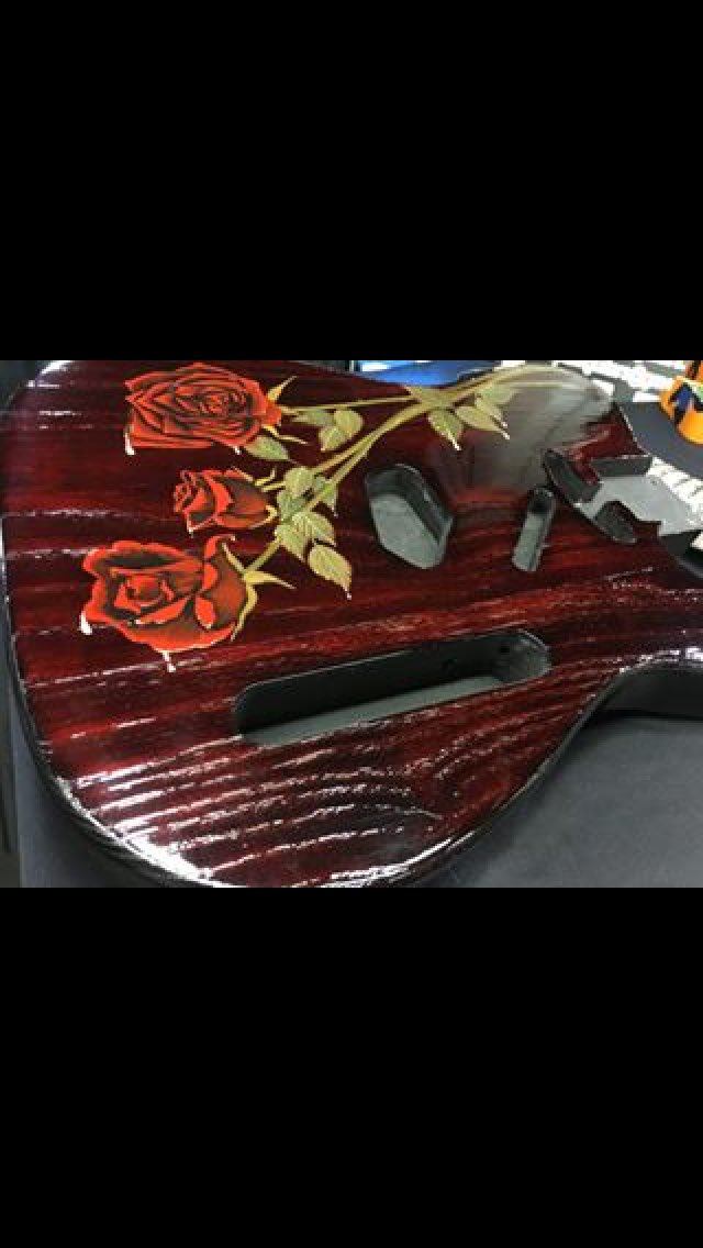 audio_asylum's tweet photo. Who would love to have this hand painted beauty under the tree this year for Christmas?
#customguitars#handpaintedguitars#art#guitars#ashguitars#blackrose.      #rockandroll#michigan.      #California https://t.co/OWdzyXdmuD