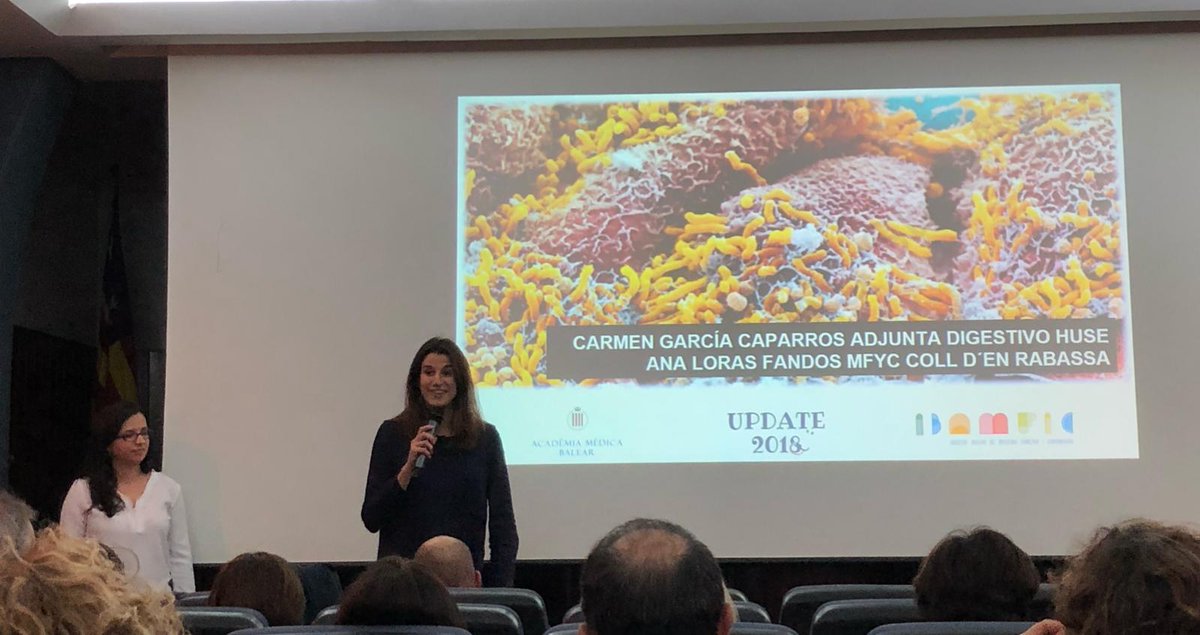 ibamfic's tweet photo. Ús de probiòtic basat en l’evidència
Exposició de la Dra. Ana Loras. R4 de Medicina Familiar i Comunitària, (@CSCollR) i la Dra. Carmen María García Caparrós, (Servei de Digestiu @SonEspases) #Update2018 #MF https://t.co/Mx02BvS5Ef
