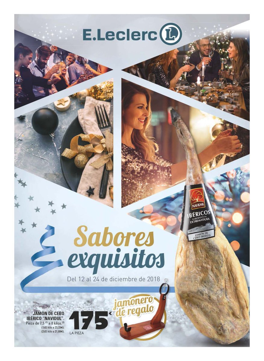 ¡Ya esta aquí la navidad!🌠
Y nuestro nuevo folleto también 😉 
e-leclerc.es…/esta-navidad-sabores-exquisitos-…
