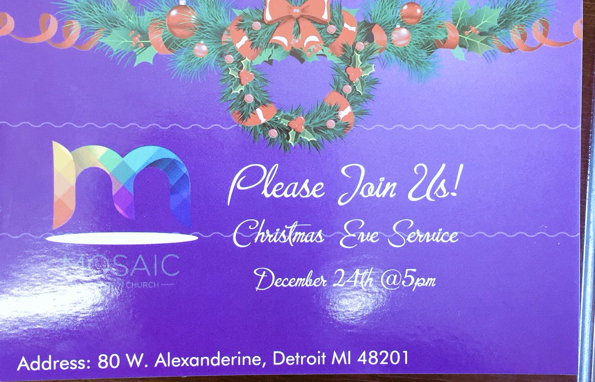 mickveach's tweet photo. You are invited to Mosaic’s Christmas Eve service at 5pm.
An incredible evening in our historical church building with candle lit worship. Hope to see you! https://t.co/Kau78KlqpU