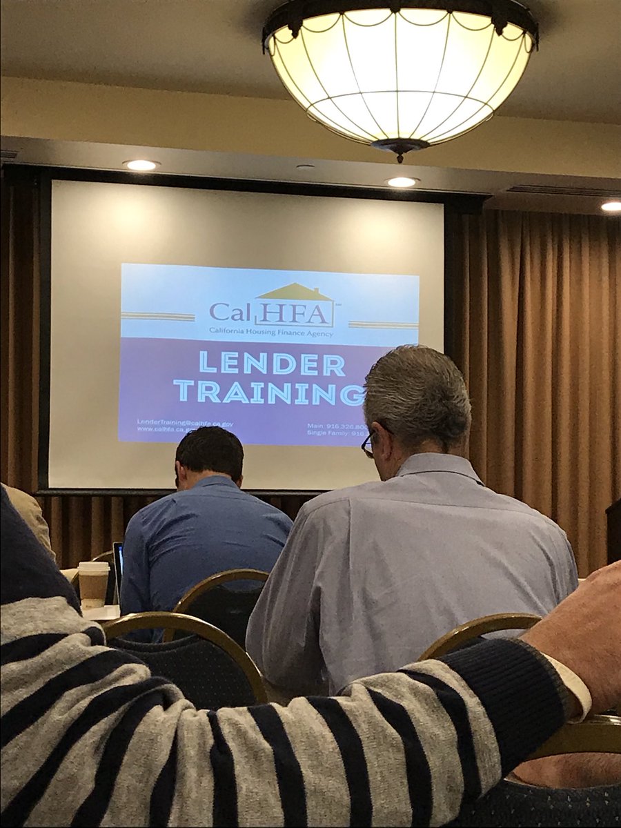 TinaLipinski's tweet photo. CalHFA Lender Refresher/Training. It’s not the same old program it used to be. #downpaymentassistance
#FirstTimeHomeBuyer
#stayingeducated https://t.co/4m7wkf0O7O
