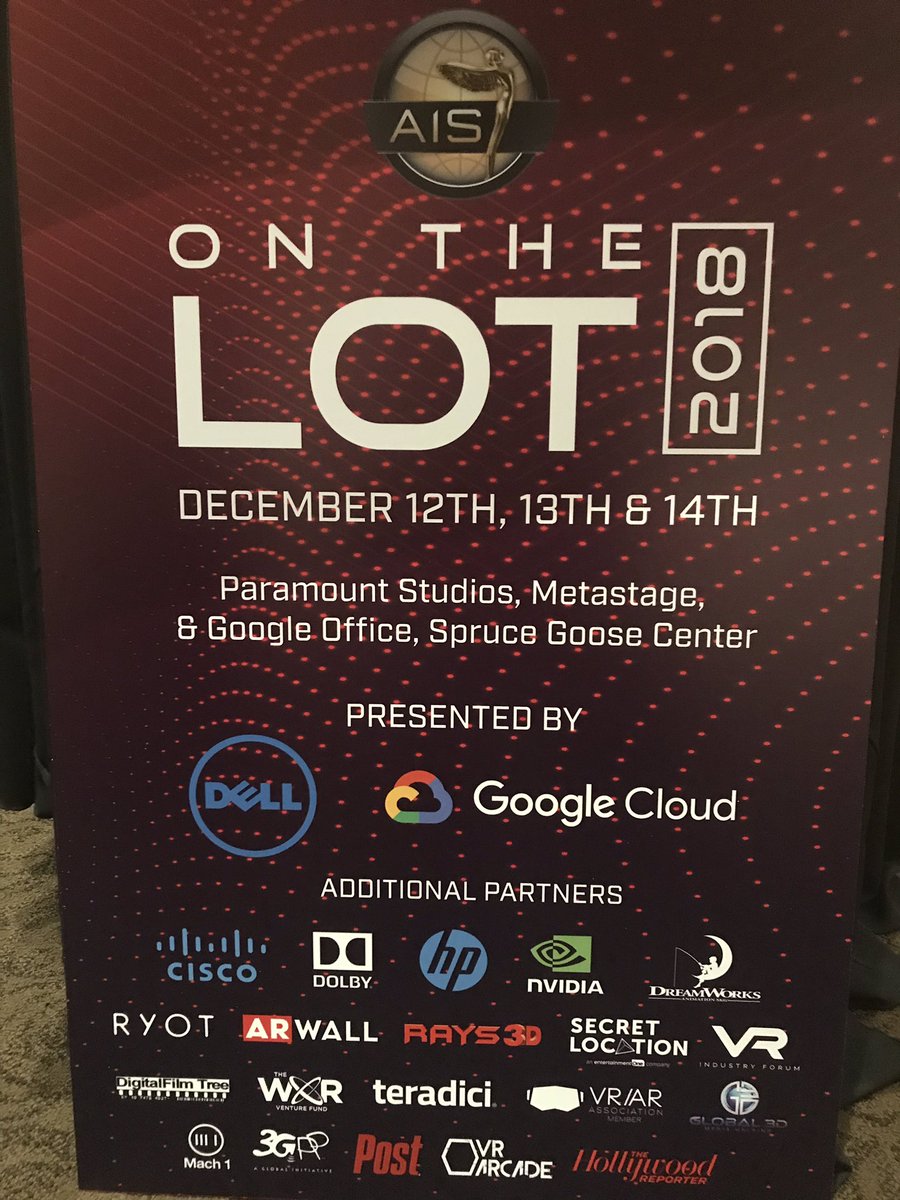 Exciting day planned today at Advanced Imaging Society On the Lot event at Paramount Studios. Not long until opening.....