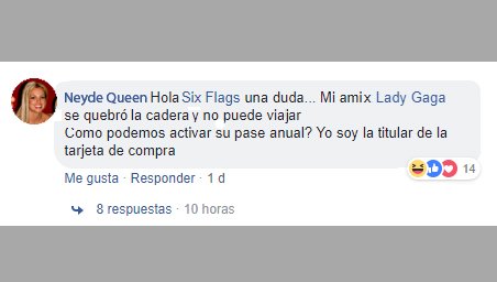 AlterSaurio's tweet photo. ¿Cómo le decimos que su amix ya no va a poder subir a ningún juego? #Neyde #LadyGaga #SixFlags #HumorPop https://t.co/FhWasev8Zk