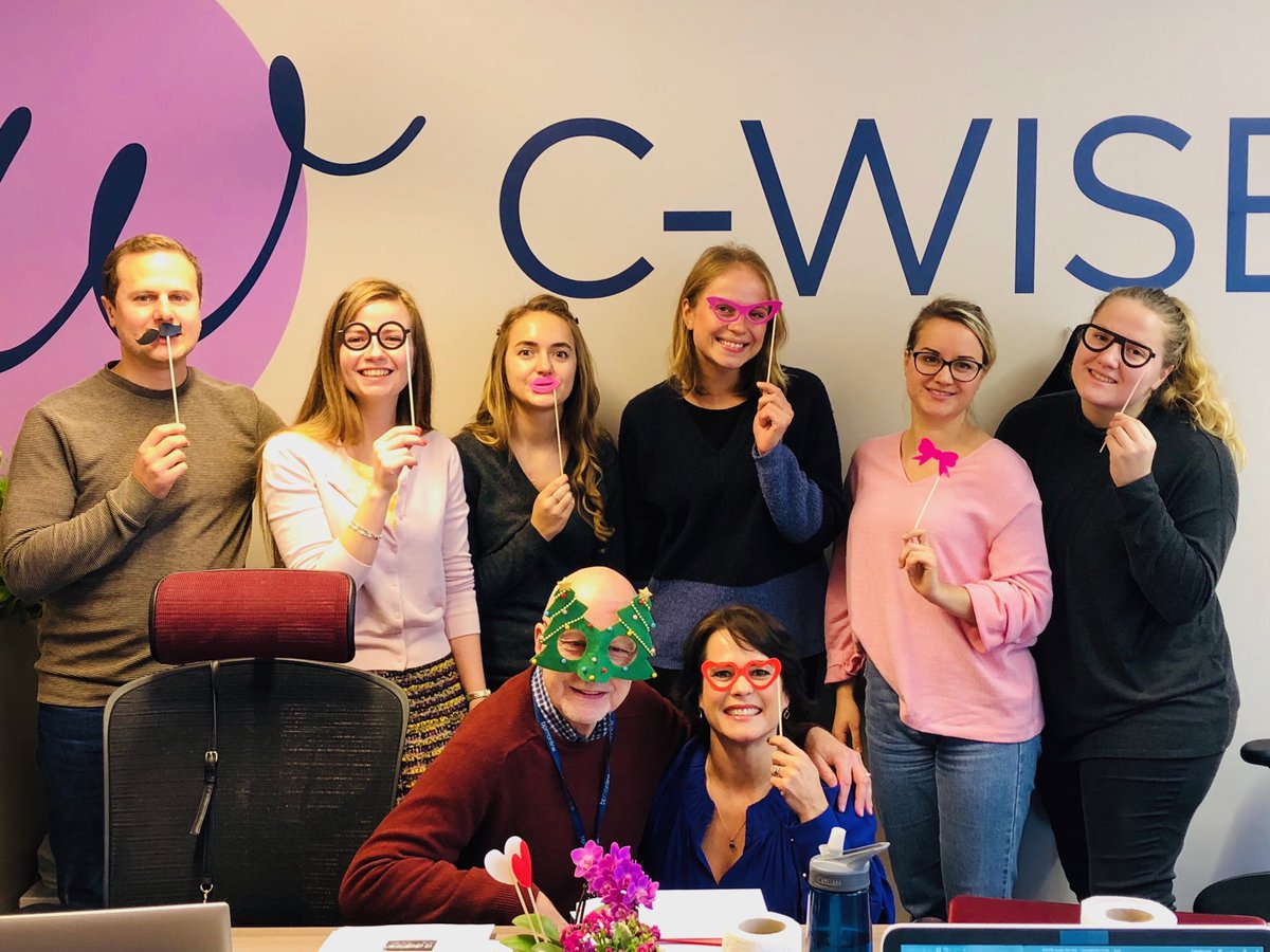 BeamesJoanne's tweet photo. Amazing to see the fabulous C-Wise team after the night before! Happy Christmas you lovely lot.  Here’s to 2019🎉 https://t.co/qn2NdakTHF