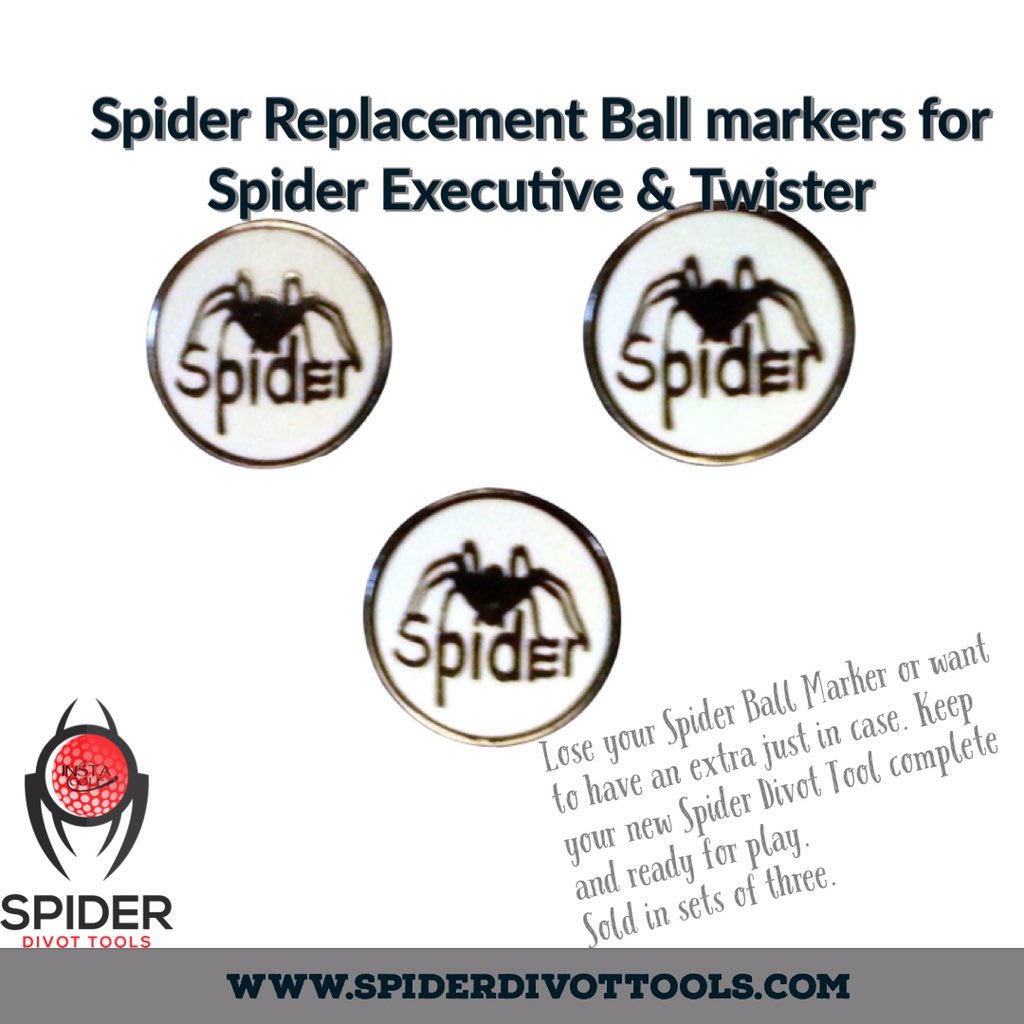 Lose your Spider Ball Marker or want to have an extra just in case. Keep your new Spider Divot Tool complete and ready for play.
SHOP NOW👇🏼
spiderdivottools.com

#WednesdayMotivation #golfer #golflife