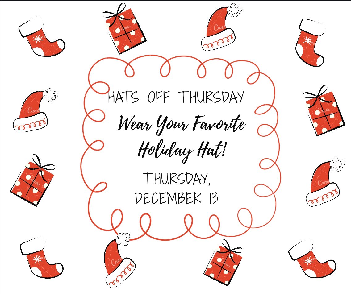 LHSBLUECREWW's tweet photo. Make sure to show off your holiday hat tomorrow!! #GoBraves https://t.co/2RI5W0LFHW