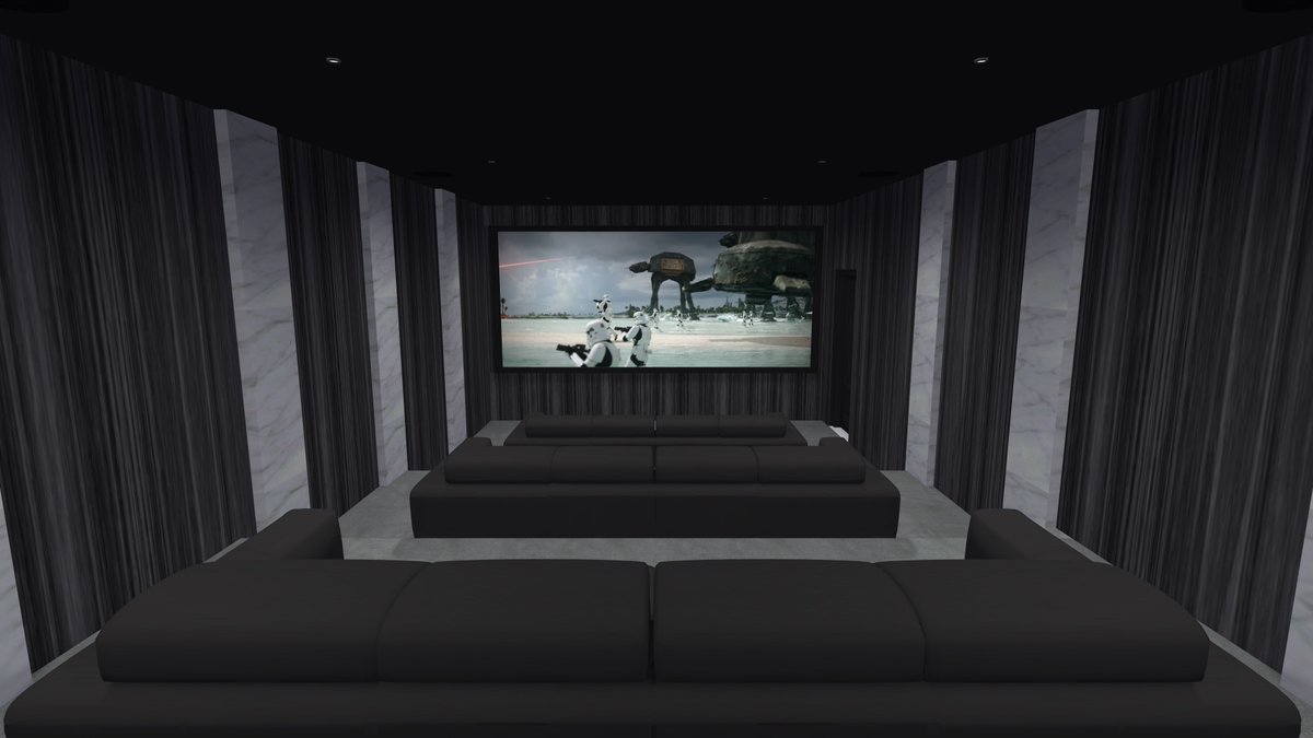 Some seriously cool cinemas that I designed this week, dark and moody! #cinema #homecinema #technology #CEDIA #design #render