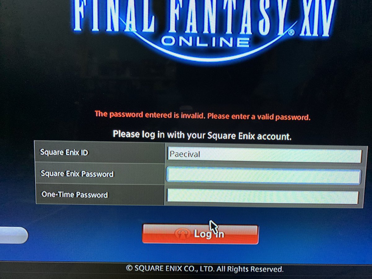 what is one time password square enix