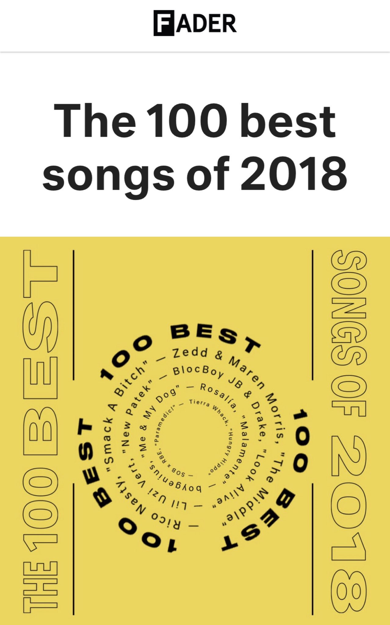 Ariana Grande Today on Twitter ".TheFader names ThankUNext the best