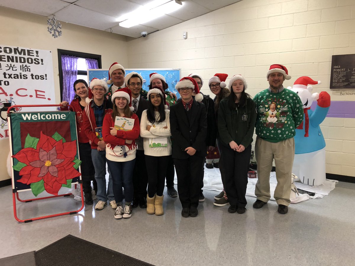 TCCHS student leadership students read to the students at PEACE Academy! <a href="/troycollege/">TroyCollege&CareerHS</a> <a href="/troyschools/">TroySchools</a>