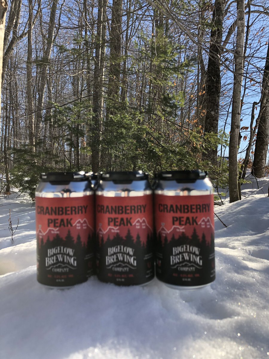 Bigelow’s newest can release, Cranberry Peak! The perfect holiday ale! #mainebeer #locallysourced #bigelow