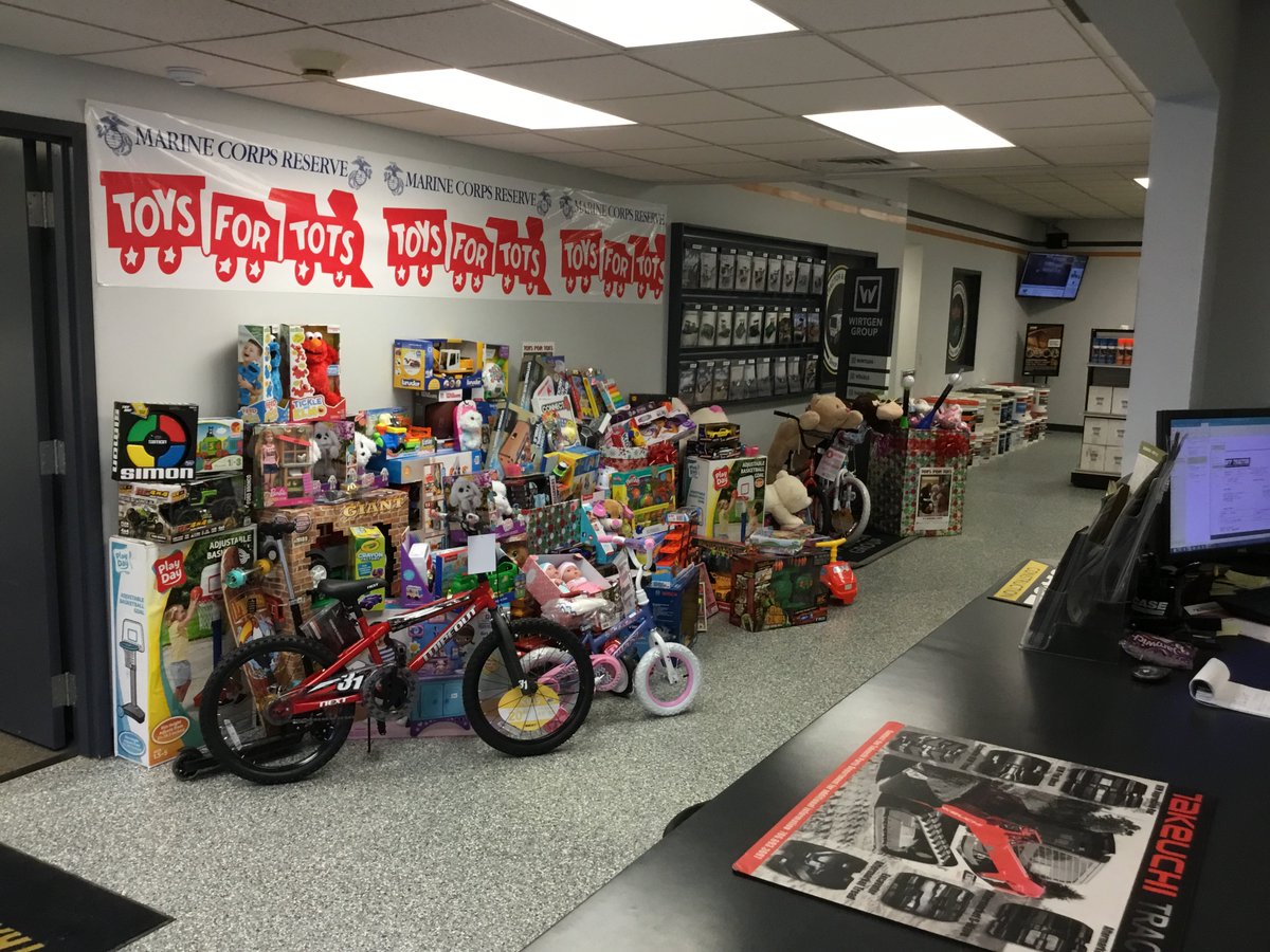GroffTractor's tweet photo. We are proud to say our first toy drive for Toys for Tots was a great  success! Thank you to all our employees, customers and other branches  that donated to bring joy to children this holiday season. https://t.co/SYE3xMdEnh