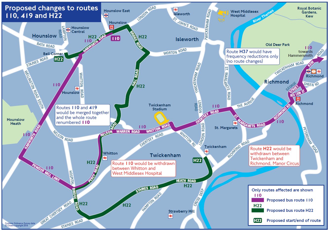 110 Bus Route Map Richmond Council On Twitter: "#Haveyoursay On @Tfl Consultation For  Proposed Bus Route Changes In The Borough. Route 110, 419, H37, 493, And  H22 Are All Affected. Consultation Closes On 6 January  Https://T.co/6Ximawnoyc