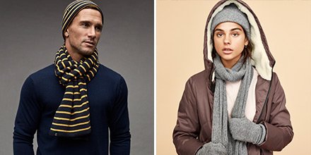 Winter accessories are great stocking stuffers! For her: bit.ly/2Uj6VFL For him: bit.ly/2KWLMNv