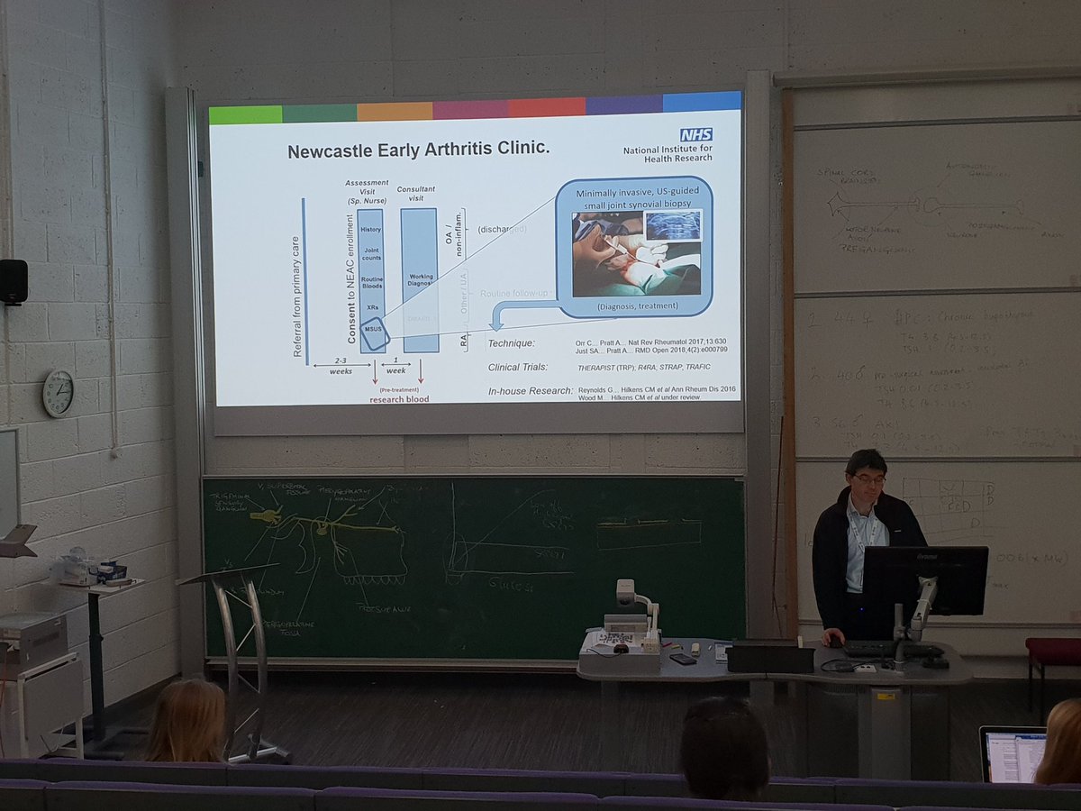 dr_lilz8's tweet photo. Dr Arthur Pratt @ICMNewcastle PI seminar talk on Molecular profiling of lymphocytes in early RA #earlyarthritis #RA #NEAC
@MRGNewcastle @Racegbn https://t.co/f9QmoDn0IC