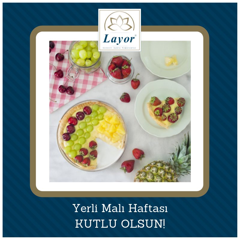 Lezzeti Aşkla Yoğuranlar Yerli Malı Haftasını Kutlarlar 😊 Yerli sermaye, yerli mallar ve daha fazlası... #kurabiye #pasta #ekmek #unlumamül #layorfood #layorcomtr #çikolata #petifür #kurumsal #hizmet #restaurant #otel #organizasyon #catering #istanbul #türkiye
#yerlimalihaftasi