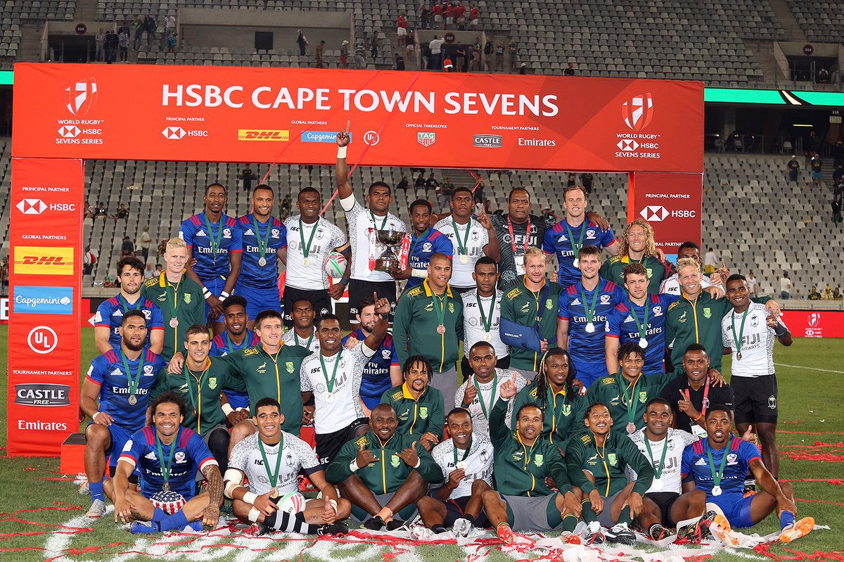 Thank you very much to all our supporters who attended the @capetown7s to enourage and inspire us. Not quite the result we wanted, but many positives taken and progress made. Hope to see you all again in 2019! #WePlayForYou @castlefreesa @fnbsa @asicsrugby