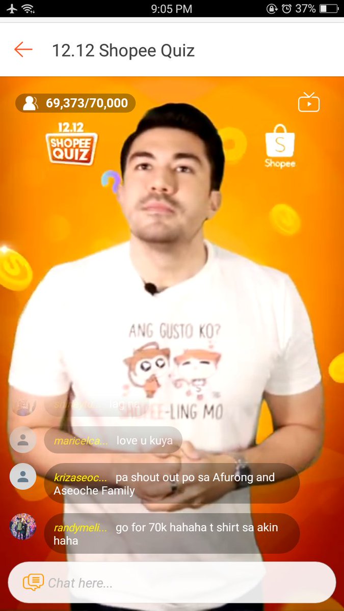 dyaneh27's tweet photo. @ShopeePH Yung tshirt na lang po ni luis huhuhu. Lintek na hello kitty yan. Sabi ko na babae eh! Nalinlang ako nung whiskers! Yawkuna sakanya! Nakakaiyak sa inis! Hahahaha pero sulit sa screen shots ni lucky host😍 #ShopeeQuizPH https://t.co/RCf1zPj2aN