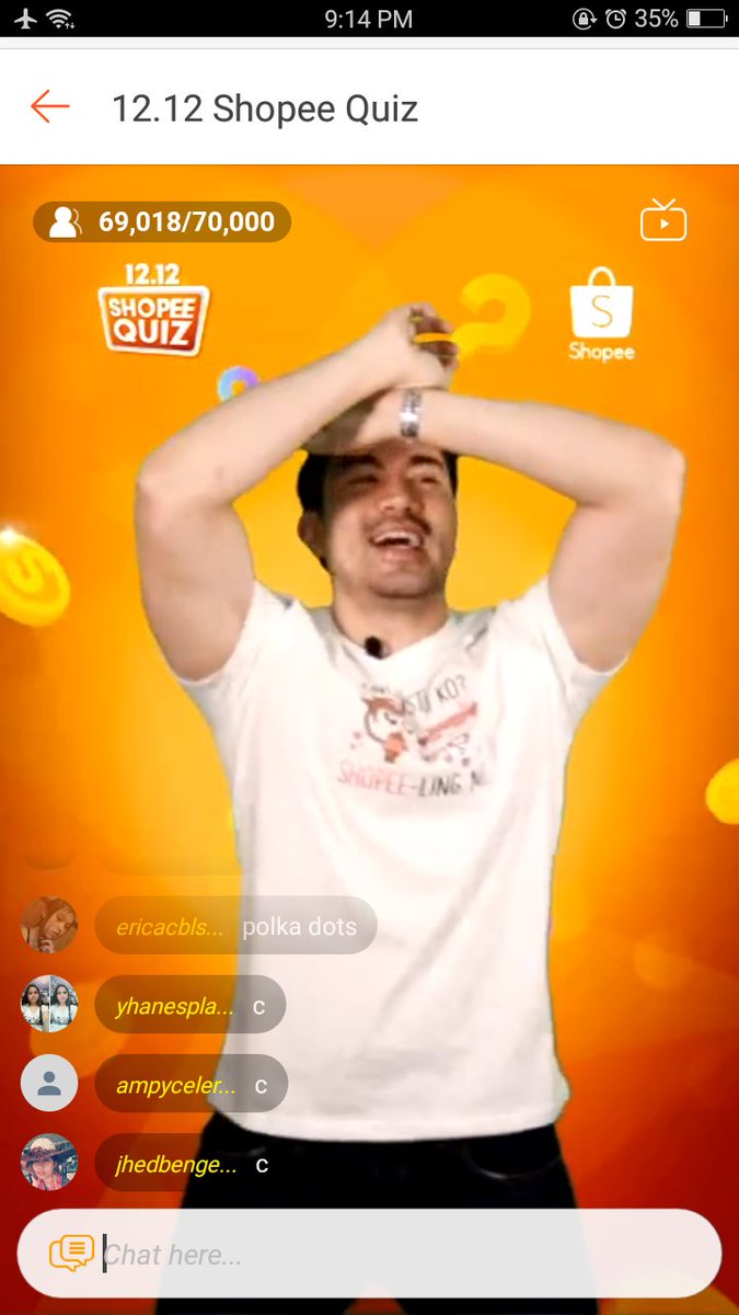 dyaneh27's tweet photo. @ShopeePH Yung tshirt na lang po ni luis huhuhu. Lintek na hello kitty yan. Sabi ko na babae eh! Nalinlang ako nung whiskers! Yawkuna sakanya! Nakakaiyak sa inis! Hahahaha pero sulit sa screen shots ni lucky host😍 #ShopeeQuizPH https://t.co/RCf1zPj2aN