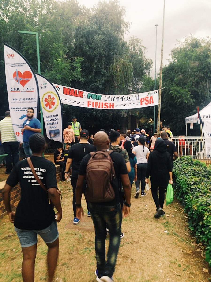 Africa4Pal's tweet photo. BDS South Africa joined the Palestine solidarity alliance this past weekend for their annual walk for freedom in solidarity with the Great return March. 

Forward with internationalism, forward! 

#FreePalestine 
#boycottapartheidisrael https://t.co/pkh9zajtW3