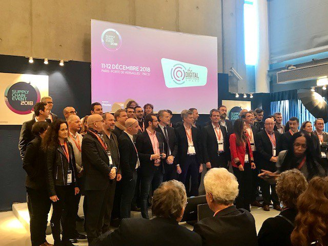 SGSFrance's tweet photo. [Digital #SupplyChain Award 2018] Félicitations #MagicPallet, vainqueur du Concours 🏆 ! Et bravo à tous les participants ! 👏@SCE_Event @transparencyone https://t.co/xXovywx1F9