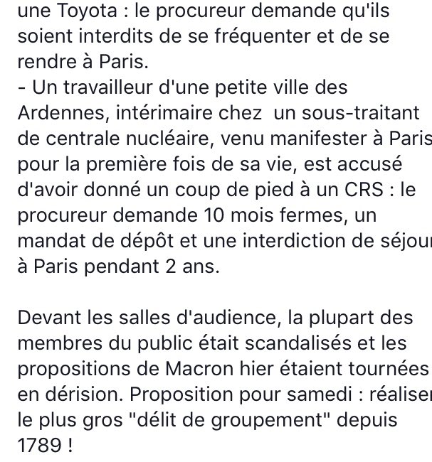 Après une journée au tribunal pour les #GiletsJaunes, une nouveauté : le « délit de groupement » ! Petit compte rendu dans les photos.