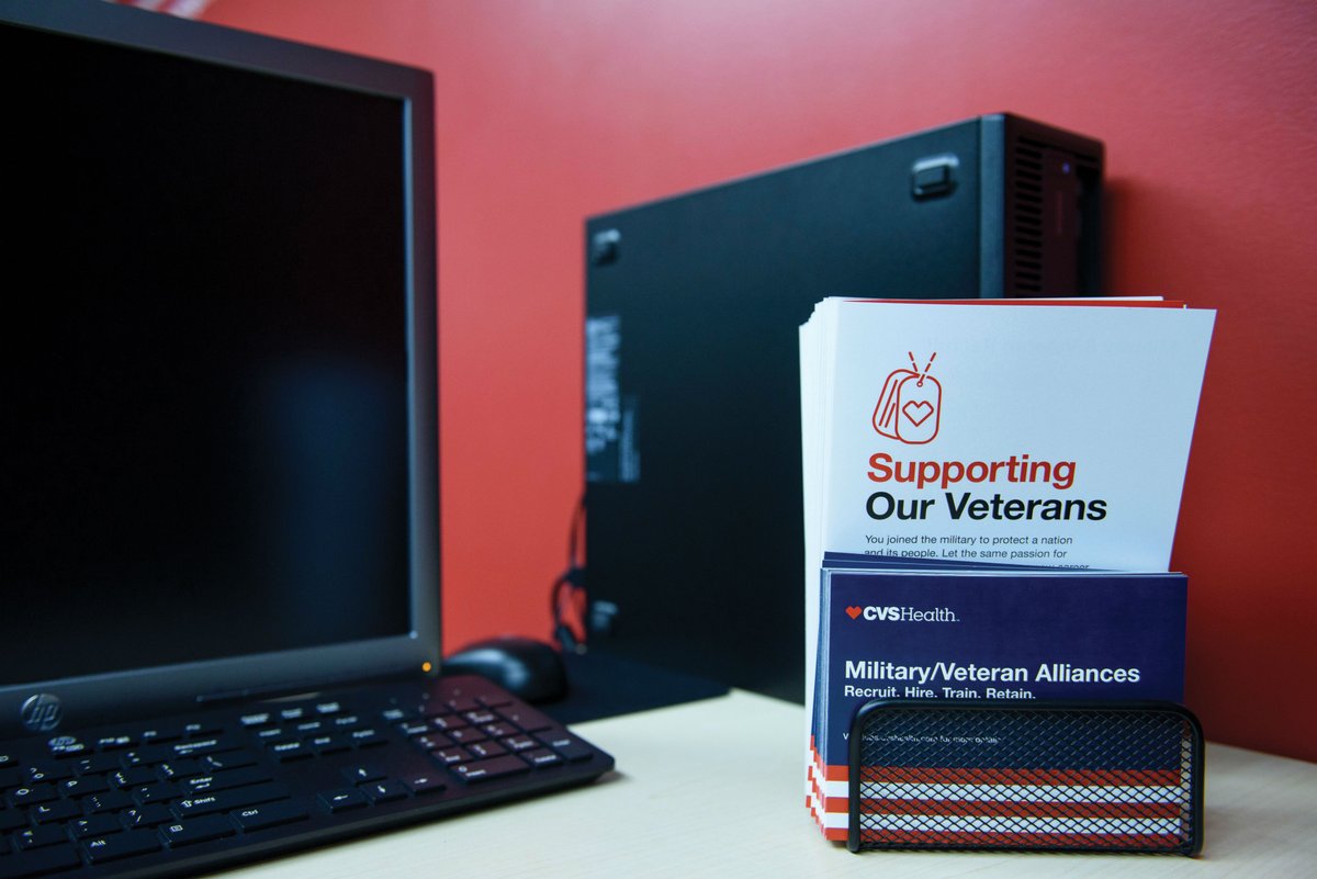 CVSPharmD's tweet photo. Since 2015, @CVSHealth has hired ~10K colleagues w/military experience &amp; almost 3K military spouses. #LeaderInGrowth https://t.co/8ZgfFDPctD https://t.co/S1EUJXnaHw