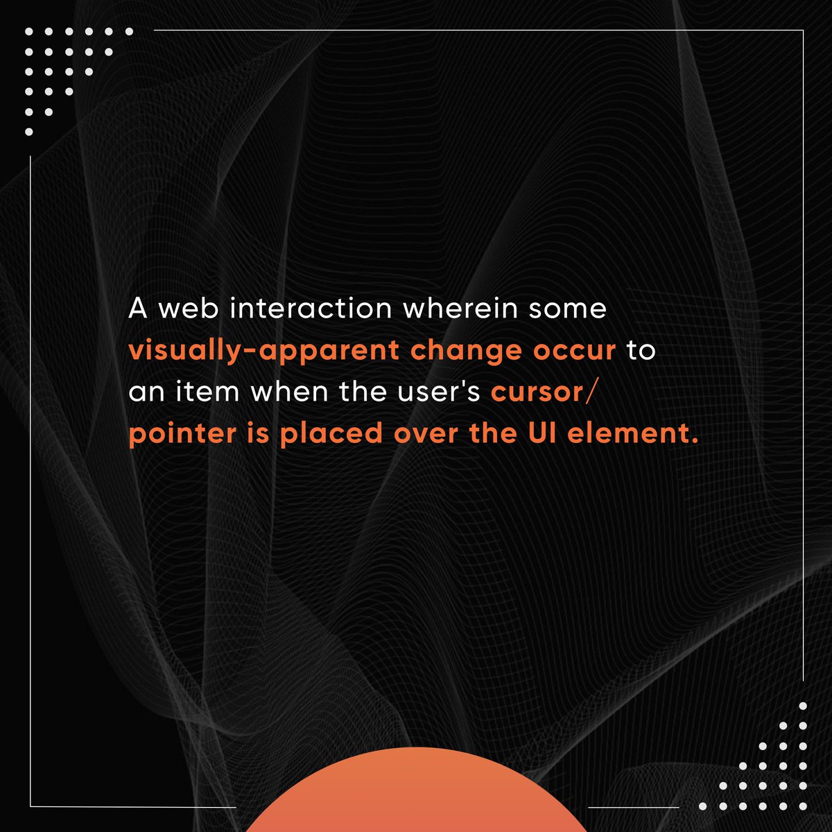 weareprocreator's tweet image. Day 54: Hover effect is a web interaction wherein some visually-apparent change occurs to an item when the user's cursor/pointer is placed over the UI element.

Watch the entire series here: bit.ly/procreator_ins…

#hovereffect #uidesign #uxdesign #ixdesign #procreator