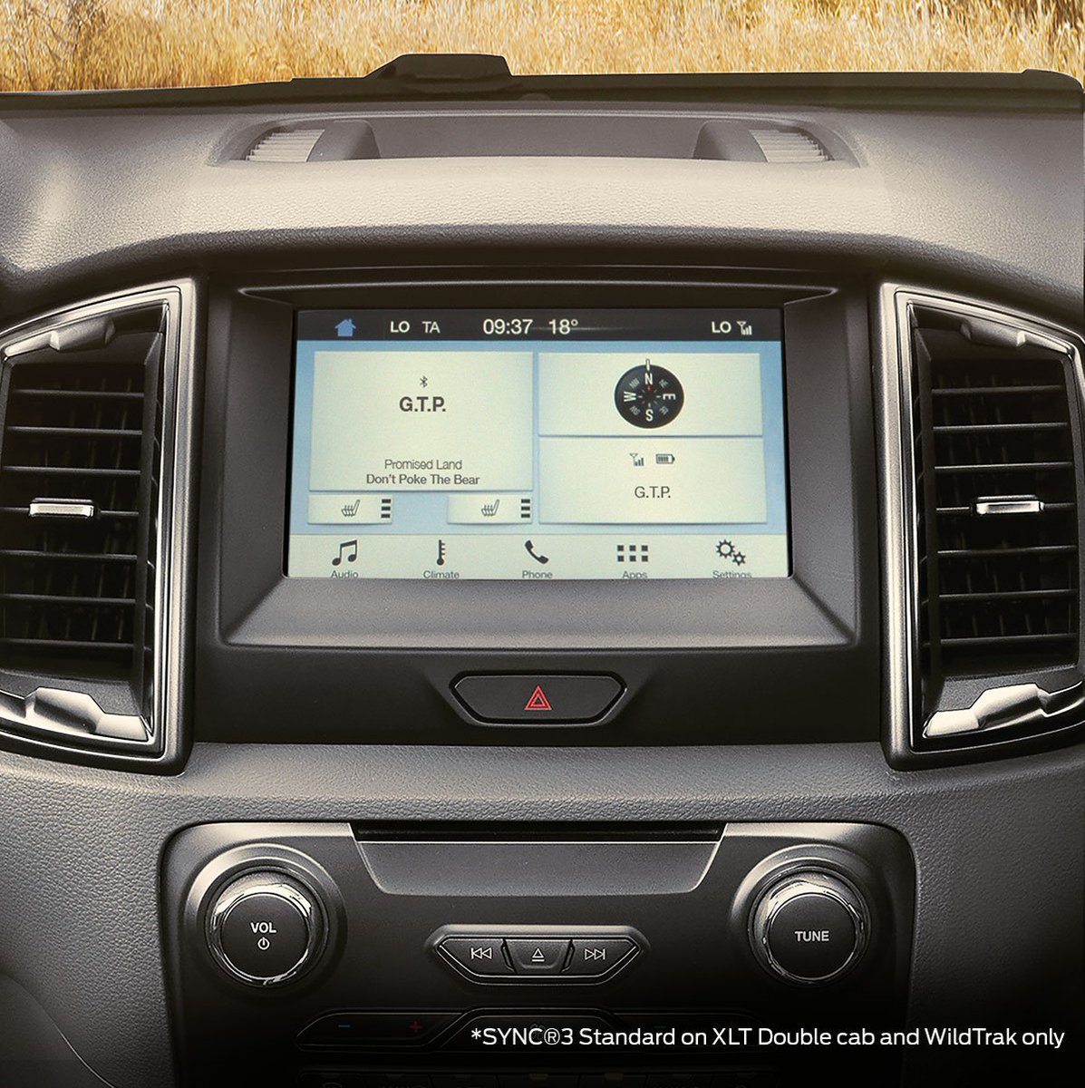 Tune in to your world in the #FordRanger with the SYNC®3 media hub, and use the USB ports to access your music so you can play as hard as you work.