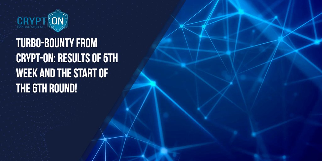 Get to know the task of Crypt-ON Turbo Bounty 6th round!
medium.com/@Crypt__ON/tur…
#BountyProgram #BountyCampaign