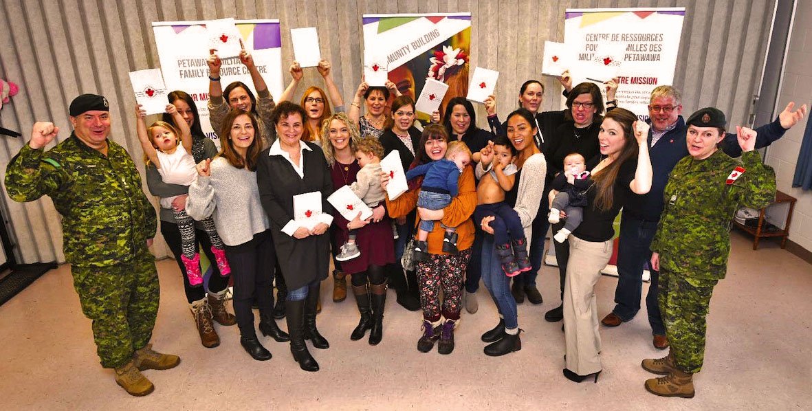 Proud to be meeting with Canadian military families in Petawawa yesterday and honouring them for all that they do while their loved ones are deployed abroad. Our Family Gift Boxes have arrived and we are thrilled to be bringing joy to these families over the holiday season!