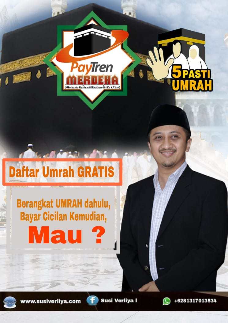 Susi56Verliya's tweet photo. Lowongan Agen UMROH Paytren GRATIS https://t.co/orNnkPHcuT https://t.co/IwB2v7ZMD8
