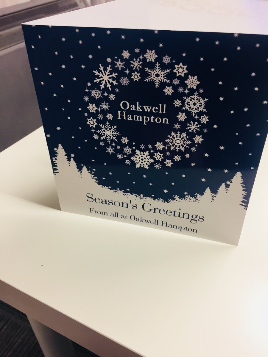 higgo_11's tweet photo. Season’s Greetings from @OakwellHampton https://t.co/5uQ9Tb0m3i