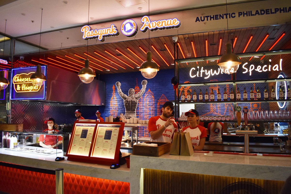 westfieldstrat's tweet photo. @passyunkavenue is now open! Feast on authentic Philly cheesesteaks, try a speciality sandwich or enjoy classic sides at the World Food Court, First Floor 🇺🇸 https://t.co/gQEIy5JYYI